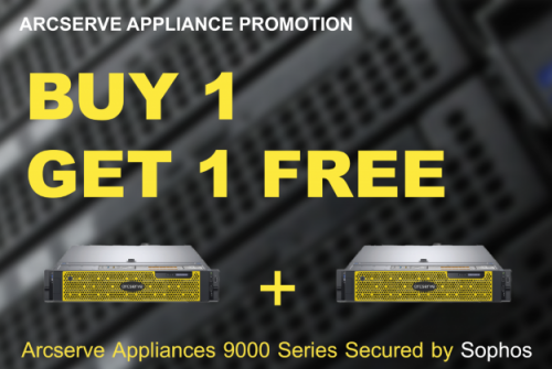 Arcserve Appliance Promotion Buy 1 Get 1 Free