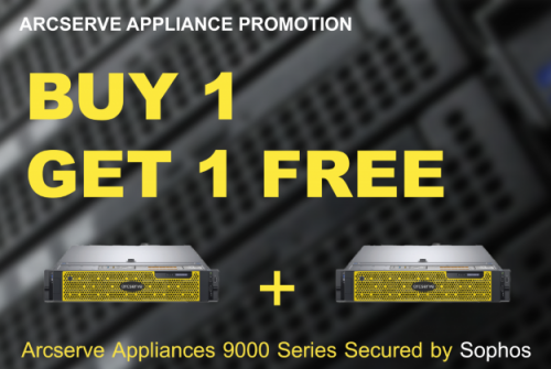 Arcserve Promotion Buy 1 get 1 free