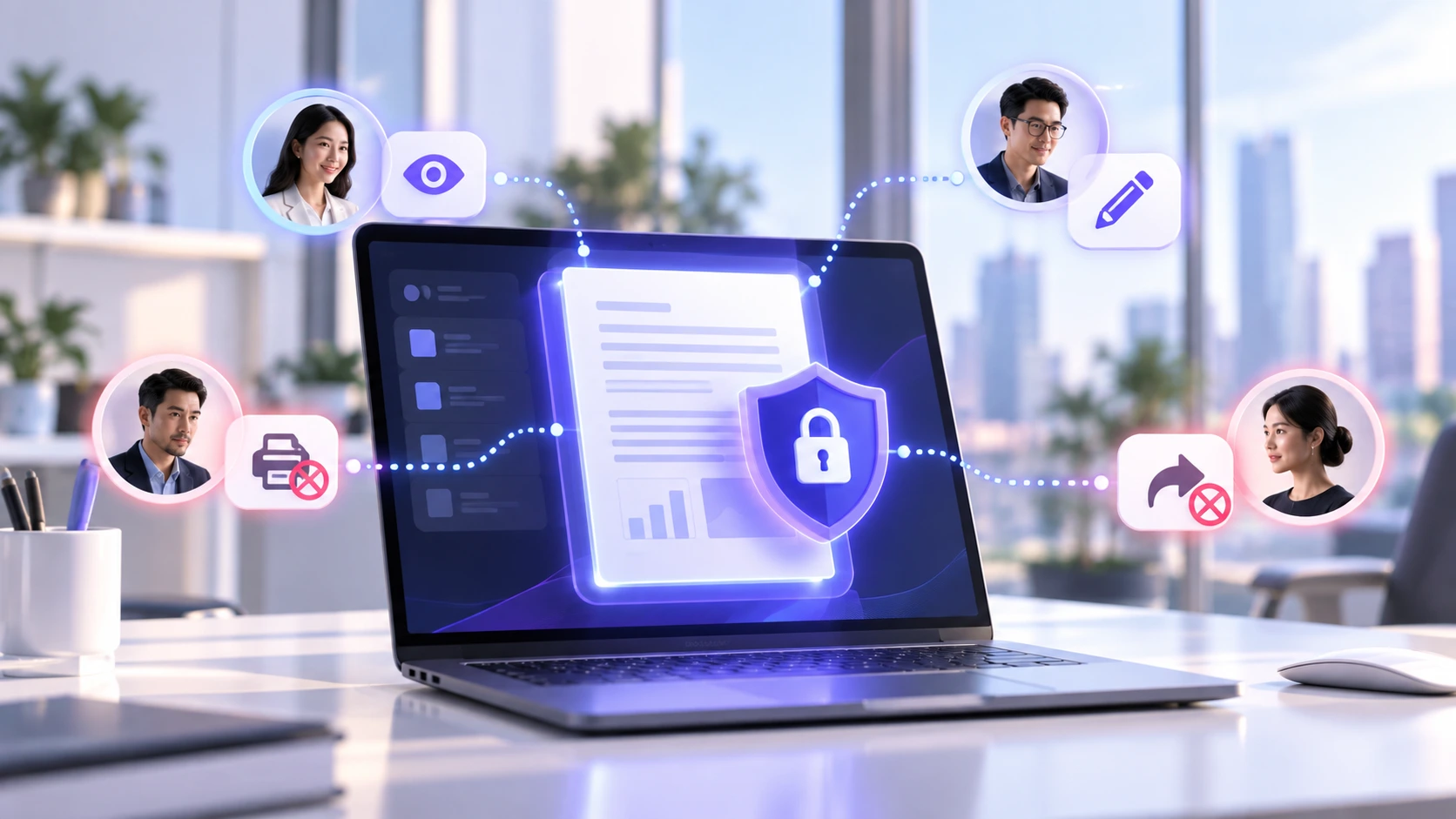 Seclore secure document control illustration