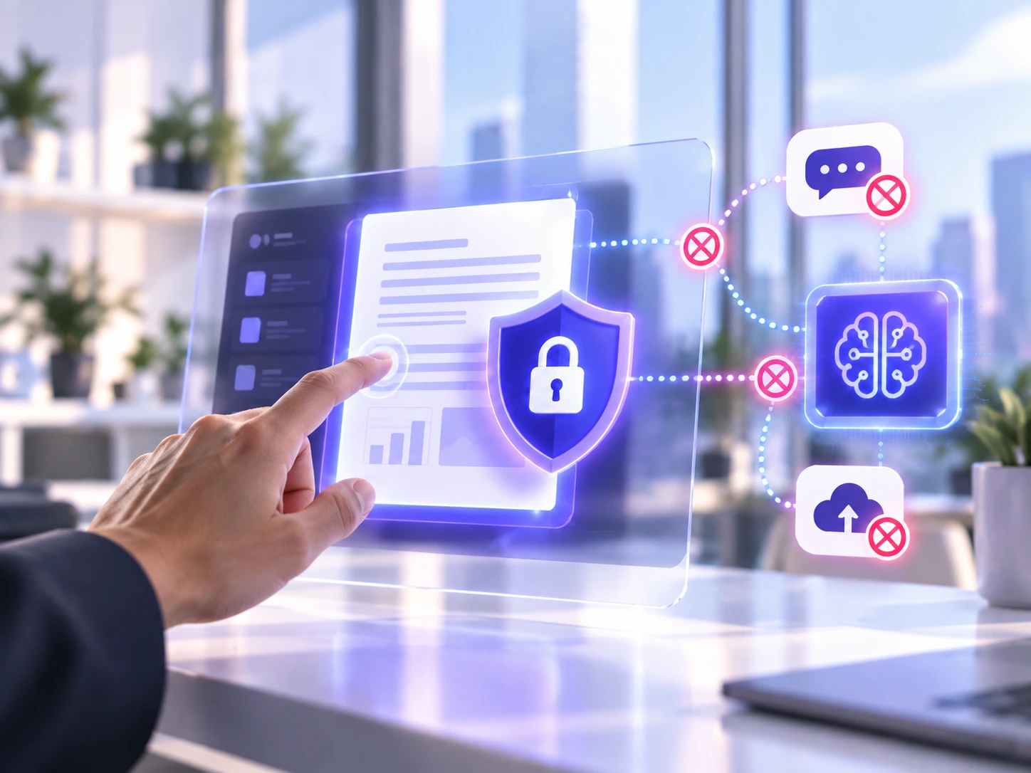 AI and data security illustration